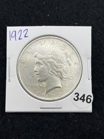 1922 Peace Silver Dollar Coin