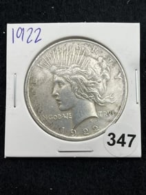 1922 Peace Silver Dollar Coin