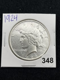 1924 Peace Silver Dollar Coin