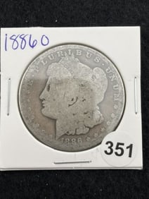 1886 O Morgan Silver Dollar Coin