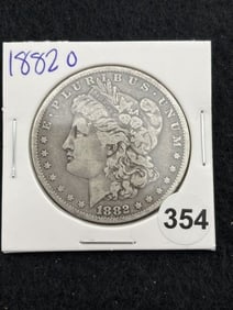 1882 O Morgan Silver Dollar Coin