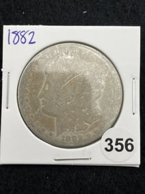 1882 Morgan Silver Dollar Coin