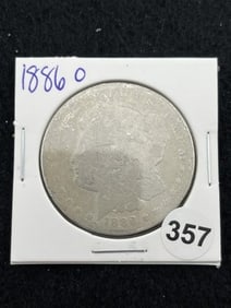 1886 O Morgan Silver Dollar Coin