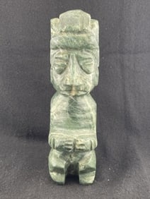 Jade Stone Human Effigy Indian Artifact Arrowhead