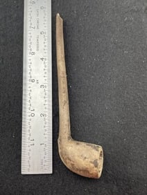 Trade Pipe Indian Artifact Arrowhead