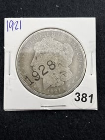 1921 Morgan Silver Dollar Coin