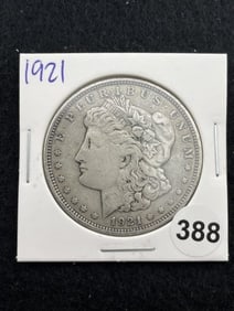 1921 Morgan Silver Dollar Coin