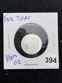 1/10th Fine Silver Coin