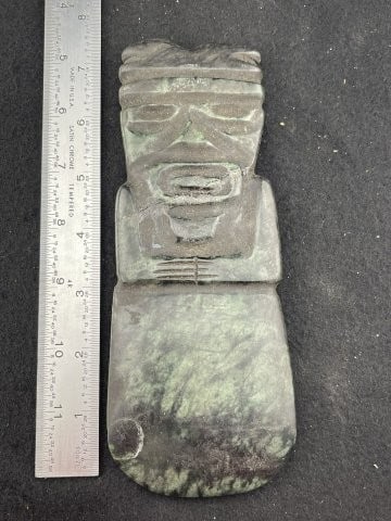 Pre-Columbian Jade Axe broken & glued Indian Artifact Arrowhead (1 of 4)