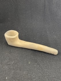 Pottery Pipe Indian Artifact Arrowhead