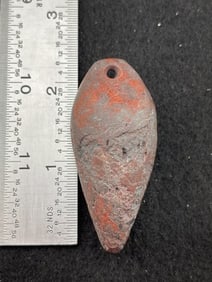 Hematite Pendant Indian Artifact Arrowhead