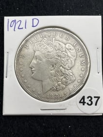 1921 D Morgan Silver Dollar Coin