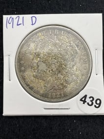 1921 D Morgan Silver Dollar Coin