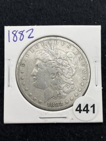 1882 Morgan Silver Dollar Coin
