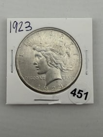 1923 Peace Silver Dollar Coin