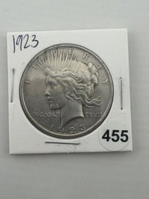 1923 Peace Silver Dollar Coin