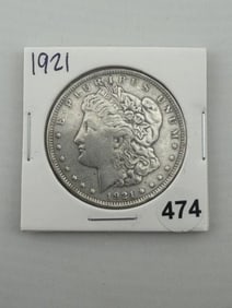 1921 Morgan Silver Dollar Coin