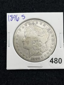 1896 S Morgan Silver Dollar Coin