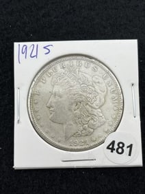 1921 S Morgan Silver Dollar Coin