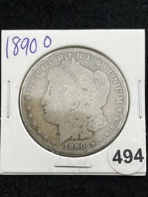 1890 O Morgan Silver Dollar Coin