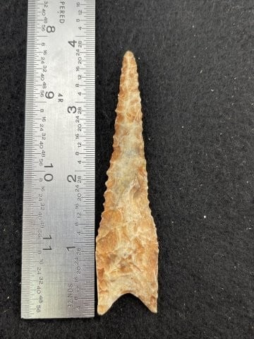 Dalton Indian Artifact Arrowhead: KEY WORDS: INDIAN ARTIFACT ARTIFACTS ARROWHEAD ARROWHEADS NATIVE AMERICAN MISSISSIPPIAN QUAPAW CADDO POTTERY COINS MORGAN DOLLAR PEACE DOLLAR SILVER COINS. All coins have been Sigma tested for authent