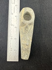 Bear Effigy Stone Pipe Indian Artifact Arrowhead