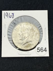 1968 Kennedy Half Dollar Silver Coin