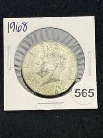 1968 Kennedy Half Dollar Silver Coin