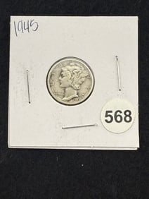 1945 Mercury Dime Coin