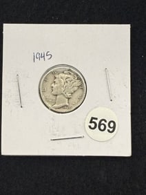 1945 Mercury Dime Coin