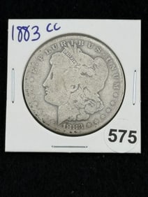 1883 CC (Carson City) Morgan Silver Dollar Coin