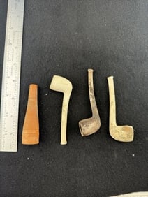 4 Trade Pipes Indian Artifact Arrowhead