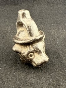 Miniature Pre-Columbian Pottery Vessel Indian Artifact Arrowhead