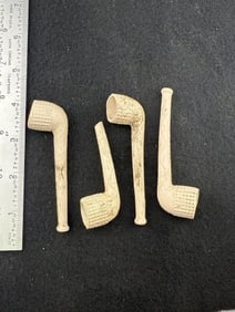 4 Trade Pipes Indian Artifact Arrowhead