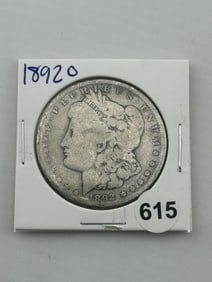 1892 O Morgan Silver Dollar Coin