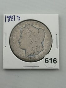 1881 S Morgan Silver Dollar Coin