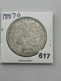 1887 O Morgan Silver Dollar Coin
