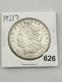 1921 S Morgan Silver Dollar Coin