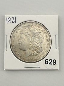 1921 Morgan Silver Dollar Coin