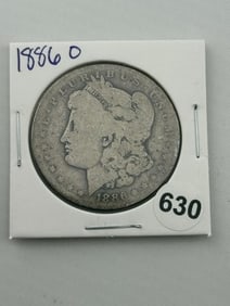 1886 O Morgan Silver Dollar Coin