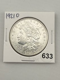 1921 D Morgan Silver Dollar Coin