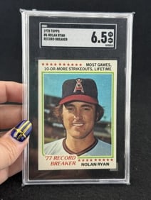 1978 Topps #6 Nolan Ryan Record Breaker Baseball Card