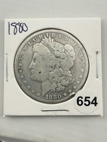 1880 Morgan Silver Dollar Coin