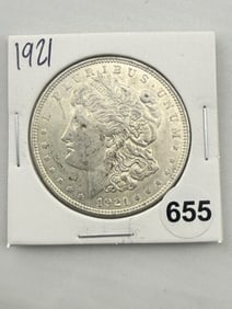 1921 Morgan Silver Dollar Coin