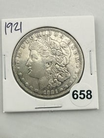 1921 Morgan Silver Dollar Coin