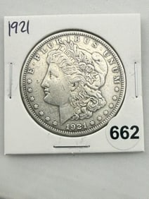 1921 Morgan Silver Dollar Coin