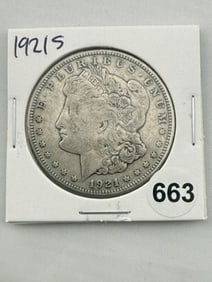 1921 S Morgan Silver Dollar Coin