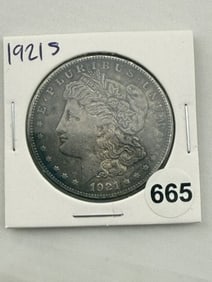 1921 S Morgan Silver Dollar Coin