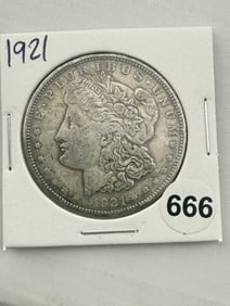 1921 Morgan Silver Dollar Coin