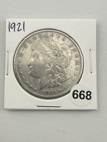 1921 Morgan Silver Dollar Coin
